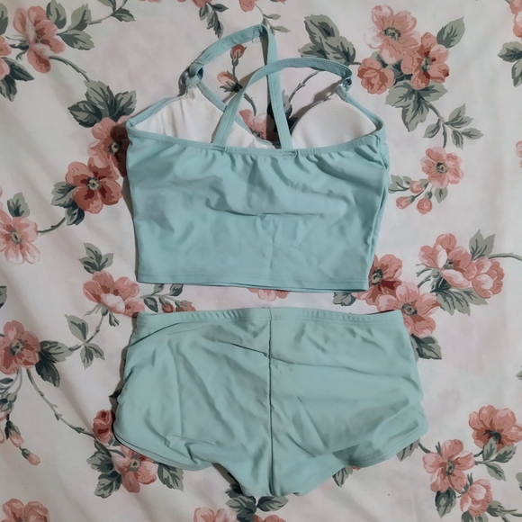 Bikini Village Light Blue Tankini Swimsuit - Picture 2 of 4